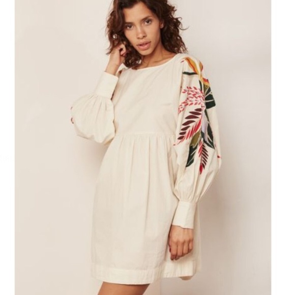 Free People Mini Obsessions Embroidered Mini Dress
